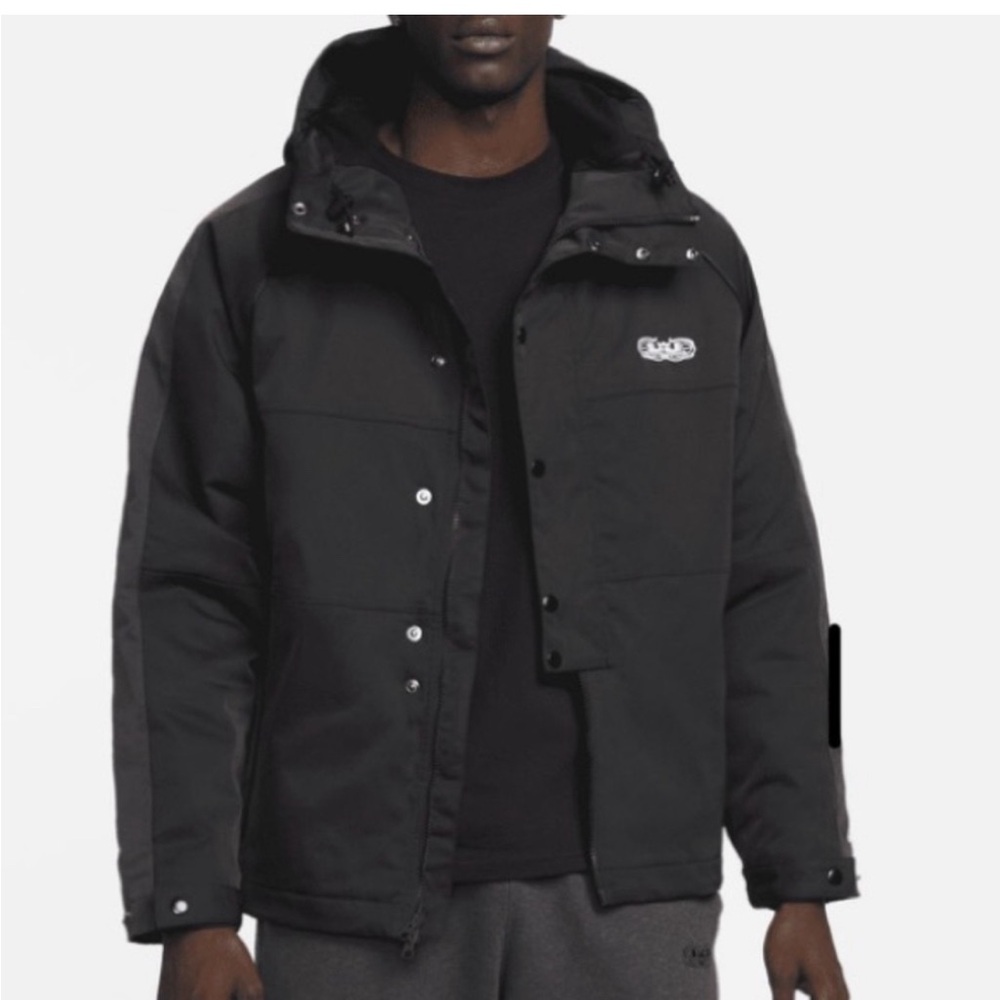 NWT Lebron premium utility hooded basketball jacket in black